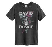 Amplified Look Into My Eyes David Bowie Graphic T-Shirt Charcoal S