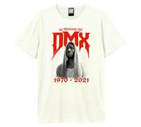 Amplified Men's 1970-2021 DMX T-Shirt in White | Size: Large Amplified White L