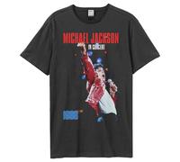 Amplified Men's 1988 Live In Concert Michael Jackson T-Shirt in Charcoal | Size: XS Amplified Charcoal XS