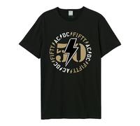Amplified Unisex Adult 50 Classic Bolt AC/DC T-Shirt GD3402