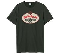 Amplified Men's 50th Emblem Patch Motorhead T-Shirt in Charcoal | Size: XS Amplified Charcoal XS