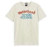 Amplified Men's 50th Lock Up Motorhead T-Shirt in White | Size: XS Amplified White XS