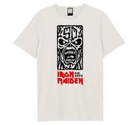 Amplified Men's 50th Totem Pole Iron Maiden T-Shirt in White | Size: Medium Amplified White M
