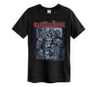 Amplified Men's 9 Eddies Iron Maiden T-Shirt in Black | Size: Large Amplified Black L