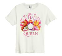 Amplified Men's A Night At The Opera Queen T-Shirt in White | Size: XS Amplified White XS