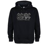 Amplified Men's Acdc Back In Back Hoodie in Black | Size: Large Amplified Black L