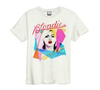 Amplified Men's Ahoy 80s Blondie T-Shirt in White | Size: Small Amplified White S
