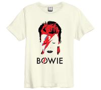 Amplified Men's Aladdin Sane David Bowie T-Shirt in White | Size: XL Amplified White XL