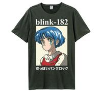 Anime Blink 182 T-Shirt Amplified Charcoal M