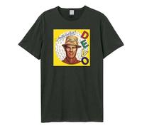 Amplified Men's Are We Not Men DEVO T-Shirt in Charcoal | Size: Small Amplified Charcoal S