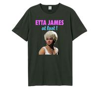 Amplified Men's At Last Etta James T-Shirt in Charcoal | Size: XS Amplified Charcoal XS