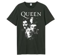 Amplified Men's Autographs Queen T-Shirt in Charcoal | Size: Small Amplified Charcoal S