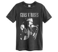 Amplified Men's Axl Live Profile Guns N Roses T-Shirt in Charcoal | Size: XS Amplified Charcoal XS