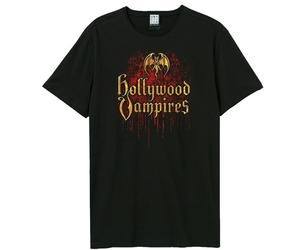Amplified Men's Bad Blood Hollywood Vampires Logo T-Shirt in Black | Size: Small Amplified Black S