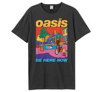 Amplified Men's Be Here Now Oasis T-Shirt in Charcoal | Size: XL Amplified Charcoal XL