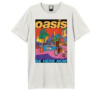 Amplified Men's Be Here Now Oasis T-Shirt in White | Size: Large Amplified White L