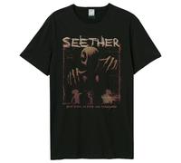 Amplified Men's Beat Down In Fear Seether T-Shirt in Black | Size: Large Amplified Black L
