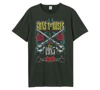 Amplified Men's Big Guns Guns N Roses T-Shirt in Charcoal | Size: 3XL Amplified Charcoal 3XL