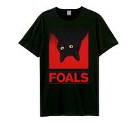 Amplified Unisex Adult Black Cat Foals T-Shirt GD3979