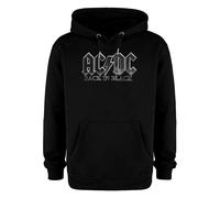 Amplified Men's Black In Black AC DC Hoodie in Charcoal | Size: Medium Amplified Charcoal M