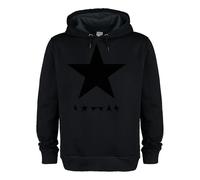 Amplified Men's Black Star David Bowie Hoodie | Size: XL Amplified Black XL