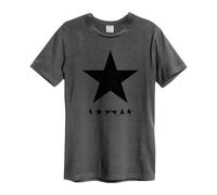 Amplified Men's Blackstar David Bowie T-Shirt in Charcoal | Size: XS Amplified Charcoal XS