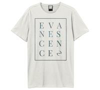 Amplified Men's Block Evanescence T-Shirt in White | Size: Large Amplified White L