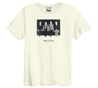 Amplified Men's Blurred Photo Kings Of Leon T-Shirt in White | Size: 3XL Amplified White 3XL