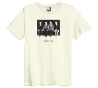 Amplified Men's Blurred Photo Kings Of Leon Vintage T-Shirt in White | Size: 2XL Amplified White 2XL