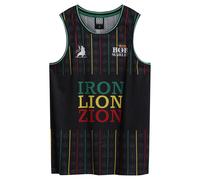 Amplified Men's Bob Marley Basketball Jersey in Black | Size: Large Amplified Black L