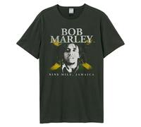 Amplified Men's Bob Marley T-Shirt in Charcoal | Size: 3XL Amplified Charcoal 3XL