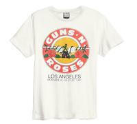 Amplified Men's Bullet Guns N Roses Vintage T-Shirt in White | Size: 2XL Amplified White 2XL