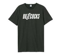 Amplified Men's Buzzcocks Logo T-Shirt in Charcoal | Size: Medium Amplified Charcoal M