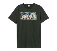 Amplified Men's Camo Oasis Logo T-Shirt in Charcoal | Size: Medium Amplified Charcoal M