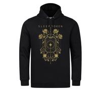 Amplified Men's Caramel Floral Sleep Token Hoodie in Black | Size: Large Amplified Black L