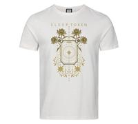 Amplified Men's Caramel Floral Sleep Token T-Shirt in White | Size: 2XL Amplified White 2XL