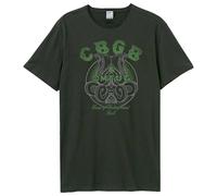 Amplified Men's CBGB Snake Logo T-Shirt in Charcoal | Size: Small Amplified Charcoal S
