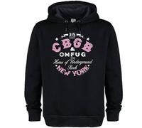 Amplified Men's CBGB Two Tone Logo Hoodie in Black | Size: Small Amplified Black S