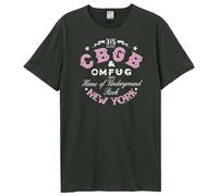 Amplified Men's CBGB Two Tone Logo T-Shirt in Charcoal | Size: XL Amplified Charcoal XL