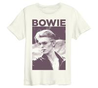 Amplified Men's Cigarette David Bowie T-Shirt in White | Size: 3XL Amplified White 3XL