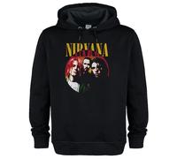 Amplified Men's Circular Band Shot Nirvana Hoodie in Black | Size: Small Amplified Black S