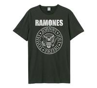 Amplified Men's Classic Seal Ramones T-Shirt in Charcoal | Size: Medium Amplified Charcoal M
