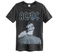 Amplified Mens Clipped AC/DC T-Shirt NS6268