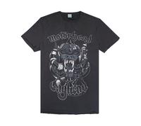 Official Amplified Motorhead Snaggletooth Mens T-Shirt (Medium) Charcoal