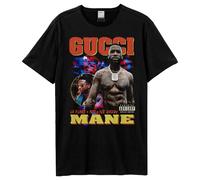 Amplified Men's Collage Gucci Mane T-Shirt in Black | Size: 2XL Amplified Black 2XL