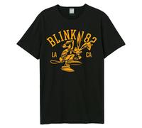 Amplified Men's Collegiate Bunny Blink 182 T-Shirt in Black | Size: Small Amplified Black S