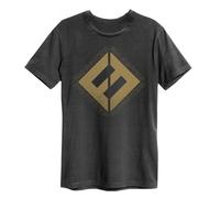 Amplified Men's Concrete & Gold Foo Fighters T-Shirt in Charcoal | Size: Large Amplified Charcoal L