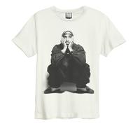 Amplified Men's Contemplation Tupac Shakur T-Shirt in White | Size: XS Amplified White XS