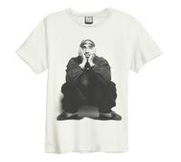 Amplified Men's Contemplation Tupac Shakur Vintage T-Shirt in White | Size: 3XL Amplified White 3XL