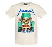 Amplified Men's Crash Course In Brain Surgery Metallica T-Shirt in White | Size: 2XL Amplified White 2XL